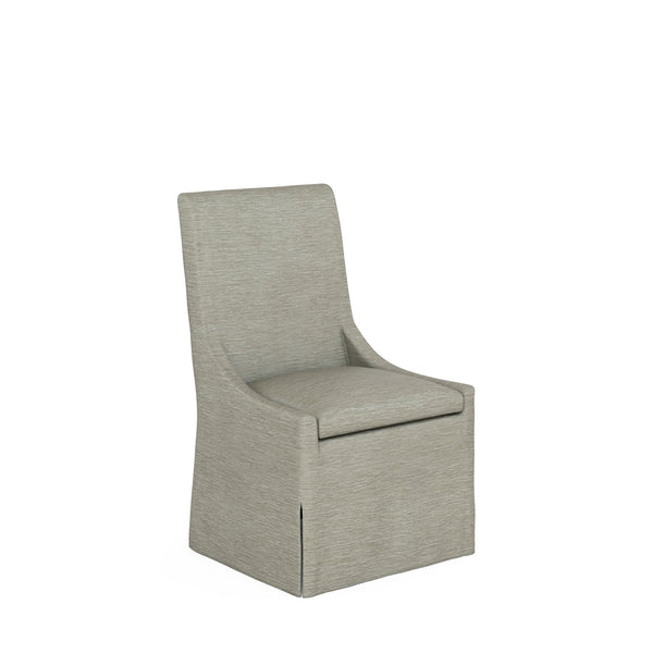 A.R.T. Furniture Stockyard Upholstered Side Chair - Smoked Ash Finish, Transitional Style With Elegant Fabric Design White Ash Solids,Foam,Fabric 284206-2303