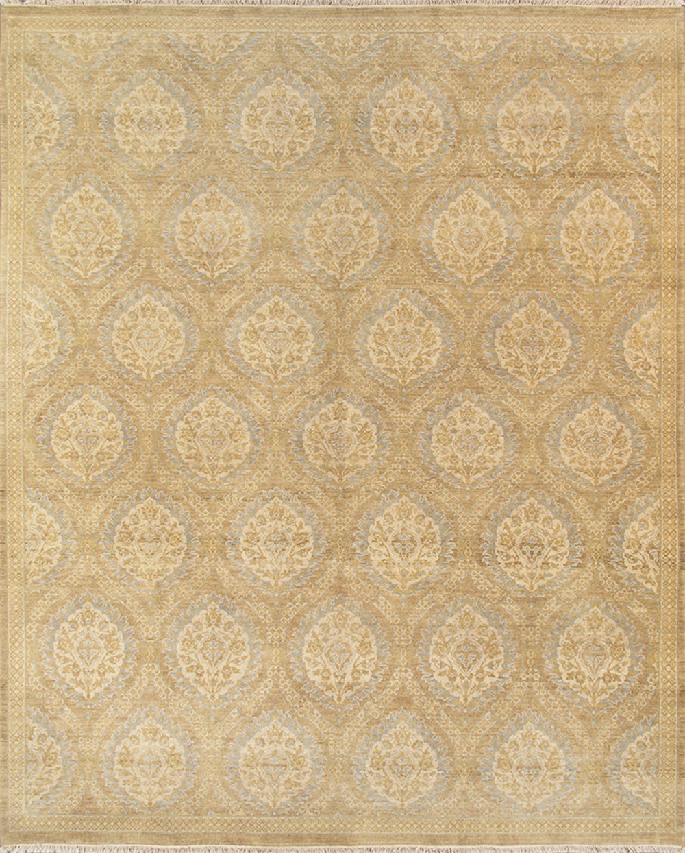 Pasargad Home Ottoman Collection Hand-knotted Lamb's Wool Area Rug For Timeless Elegance And Durability   Pch-3 Beige 8x10