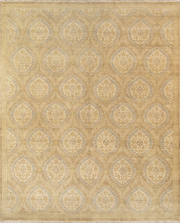 Pasargad Home Ottoman Collection Hand-knotted Lamb's Wool Area Rug For Timeless Elegance And Durability   Pch-3 Beige 8x10