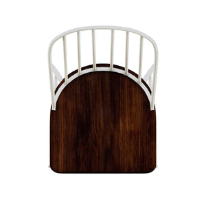 Homelegance By Top-Line Pascal Two-Tone Spindle Windsor Dining Chairs (Set of 4) White Metal