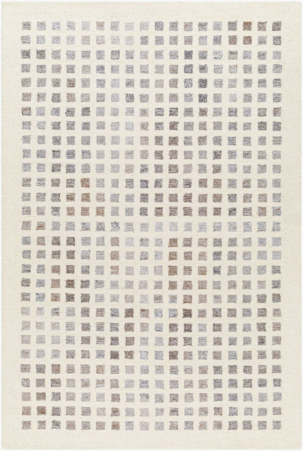 Livabliss Ottawa Hand-tufted Recycled Wool Accent Rug for Entryway or Layered Scandinavian Decor Beige, Gray 2' x 3' OTW2300-23