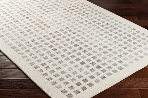 Livabliss Ottawa Hand-tufted Recycled Wool Accent Rug for Entryway or Layered Scandinavian Decor Beige, Gray 2' x 3' OTW2300-23
