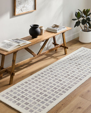 Livabliss Ottawa Hand-tufted Recycled Wool Accent Rug for Entryway or Layered Scandinavian Decor Beige, Gray 2' x 3' OTW2300-23