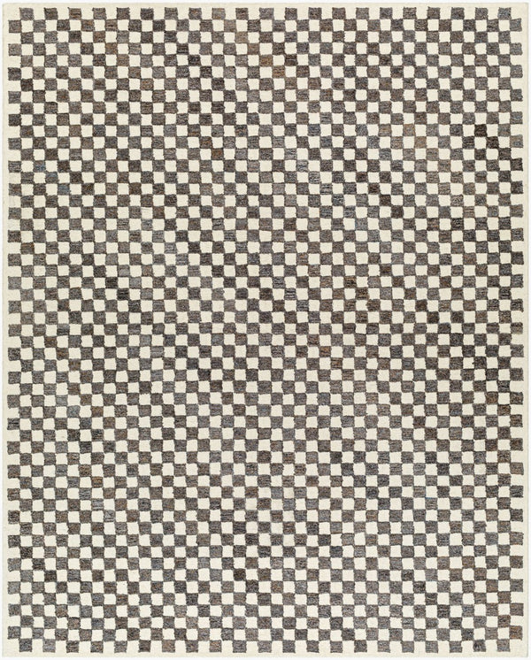 Livabliss Ottawa Hand Tufted Wool Blend Area Rug Eco Friendly Medium Pile Entryway Accent Beige, Dark Bro 8' x 10' OTW2301-810