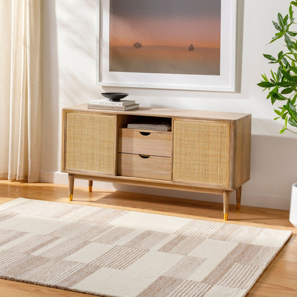 Livabliss Ottawa Hand Tufted Wool Blend Accent Rug Eco Friendly Entryway Bedside Floor Mat Beige, Tan 2'6" x 8' OTW2303-268
