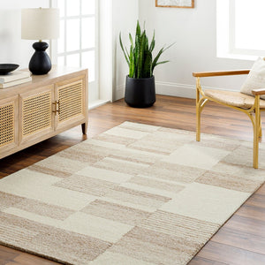 Livabliss Ottawa Hand Tufted Wool Blend Accent Rug Eco Friendly Entryway Bedside Floor Mat Beige, Tan 2' x 3' OTW2303-23