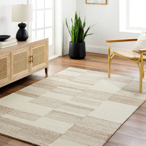 Livabliss Ottawa Hand Tufted Wool Blend Accent Rug Eco Friendly Entryway Bedside Floor Mat Beige, Tan 2' x 3' OTW2303-23