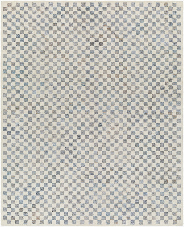 Livabliss Ottawa Hand Tufted Wool Blend Area Rug Artisan Crafted for Entryway or Bedside Accent Beige, Sky Blue 8' x 10' OTW2305-810