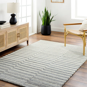 Livabliss Ottawa Hand Tufted Wool Blend Area Rug Eco Friendly Medium Pile Accent Mat Beige, Gray 2' x 3' OTW2306-23