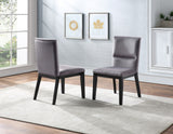 Steve Silver Amalie Side Chair Grey, Set of 2 AL4848SG