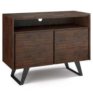 English Elm Lowry 42" Industrial Tv Media Stand - Handcrafted Acacia Wood, Vintage Charm & Durable Storage Solutions B136P158880