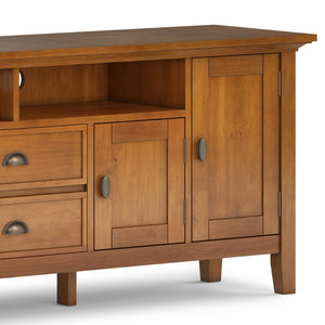 English Elm Redmond 72" Tv Media Stand - Handcrafted Light Golden Brown With Ample Storage & Timeless Design B136P159541-GIGA