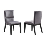 Steve Silver Amalie Side Chair Grey, Set of 2 AL4848SG