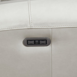 English Elm Steve Silver - Laurel Power Reclining 3-Piece Living Room Set with Articulating Headrest and Contemporary Style White B081S00190