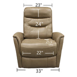 Parker House Parker Living Gemini - Linen Swivel Glider Recliner Linen 90% Polyester, 10% PU (W) MGEM#812GS-LIN