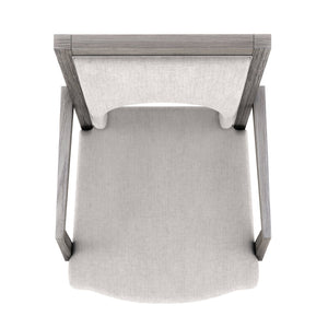 A.R.T. Furniture Set Of 2 - Vault Upholstered Arm Chair - New Traditional Design With Mink Finish, Tailored Performance Fabric Comfort - Set Of 2 Gray Parawood Solids,Foam,Fabric 285207-2354