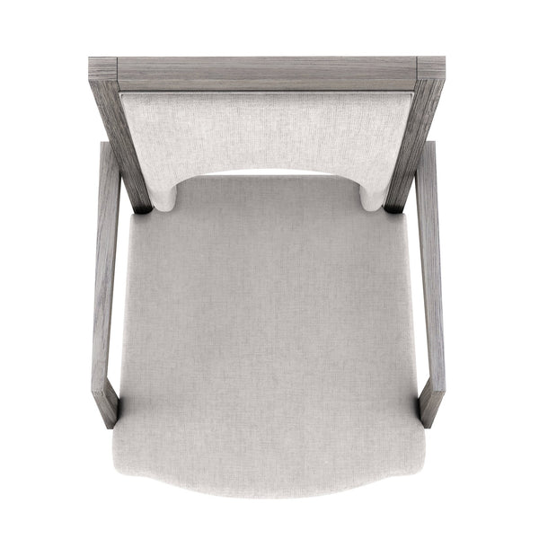 A.R.T. Furniture Set Of 2 - Vault Upholstered Arm Chair - New Traditional Design With Mink Finish, Tailored Performance Fabric Comfort - Set Of 2 Gray Parawood Solids,Foam,Fabric 285207-2354