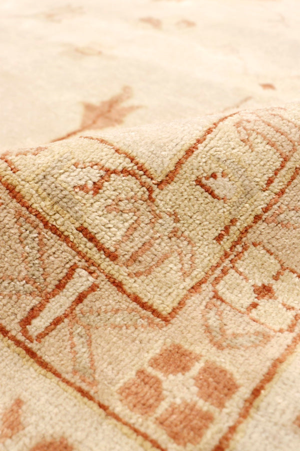 Pasargad Home Oushak Collection Hand-knotted Wool Runner Rug - Timeless Elegance For Every Room   Pd-1324 12x15