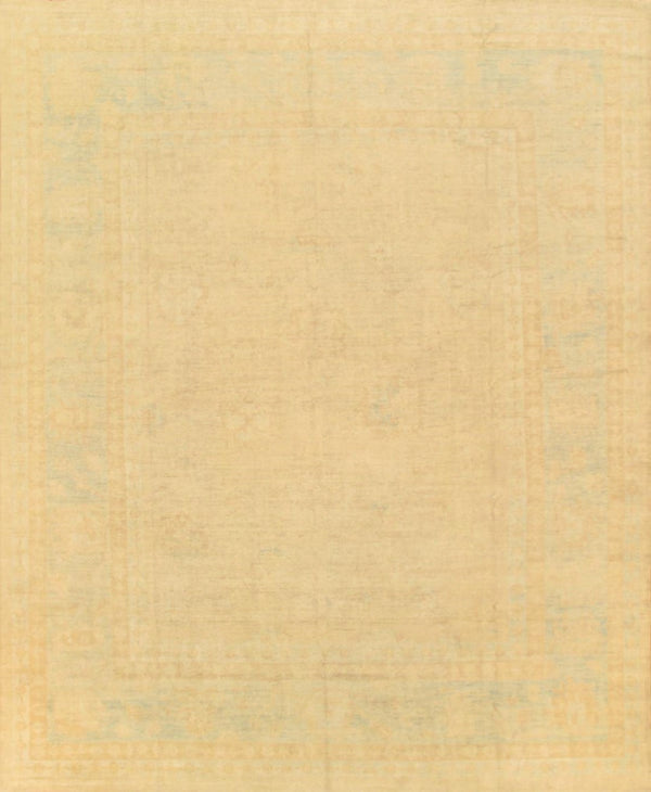 Pasargad Home Oushak Collection Hand-knotted Wool Runner Rug - Timeless Elegance For Every Room   Pb-186 12x15