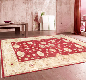 Pasargad Home Oushak Collection Hand-knotted Wool Runner Rug - Timeless Elegance For Every Room   Pd-1239 12x18