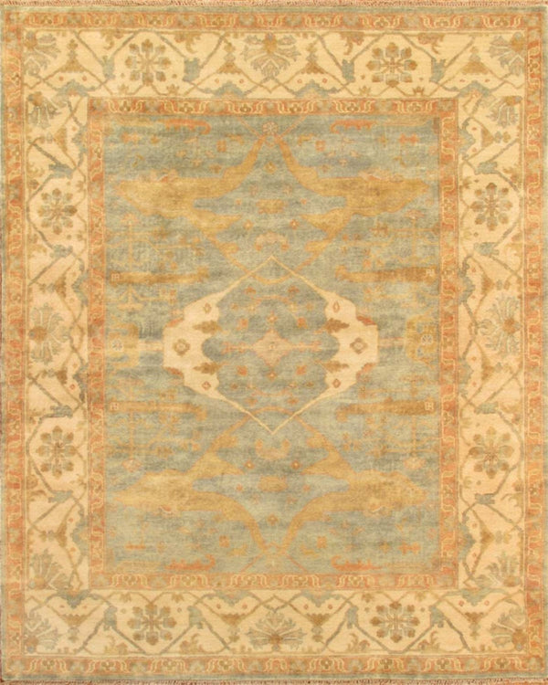 Pasargad Home Oushak Collection Hand-knotted Wool Runner Rug - Timeless Elegance For Every Room   Ps-1 12x18