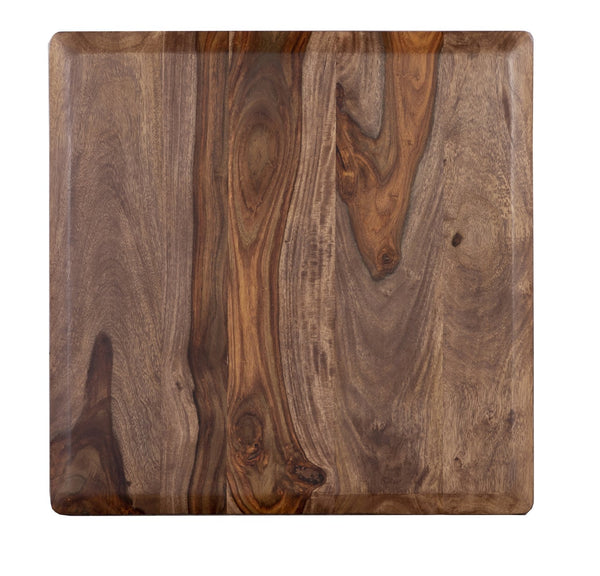 Porter Designs Porter Sonora Solid Sheesham Wood End Table - Handcrafted Brown Beauty With Elegant Design Brown Wood 05-196-07-9740