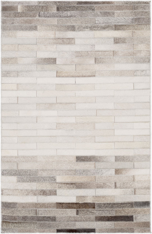 Surya Outback 2' X 3' Handmade Hair On Hide Rug - Modern Decor With No Pile, Spot Clean & Warranty Included Oatmeal Hair On Hide Out1003-23