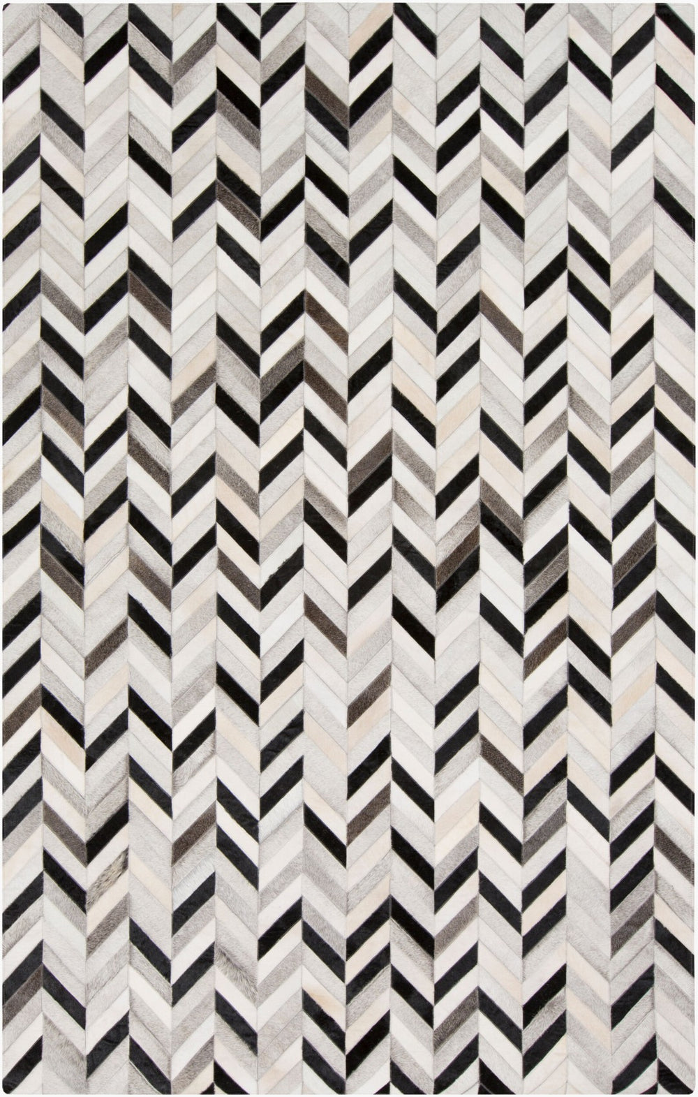 Surya Outback Hair on Hide Handmade Accent Rug Organic Texture for Loft or Eclectic Space OUT1008-23