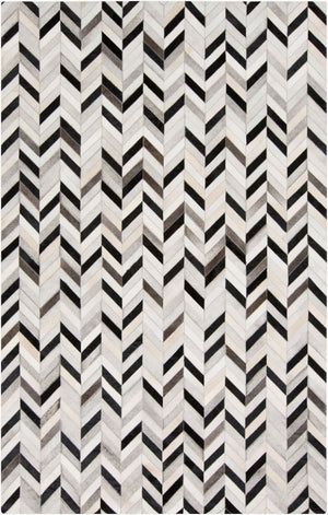 Surya Outback Hair on Hide Handmade Accent Rug Organic Texture for Loft or Eclectic Space OUT1008-23