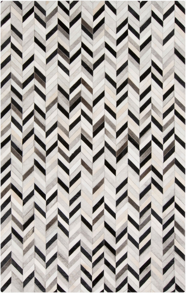 Surya Outback Hair on Hide Handmade Accent Rug Organic Texture for Loft or Eclectic Space OUT1008-23