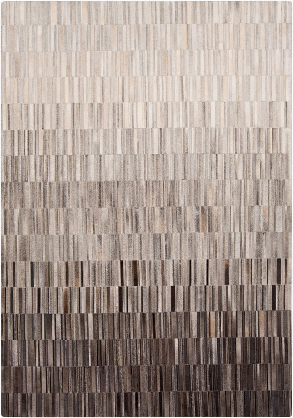 Surya Outback 2' X 3' Handmade Hair On Hide Rug - Modern Decor With No Pile, Spot Clean & Warranty Included Gray Hair On Hide Out1010-58