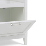 Avington Storage Hamper Bench Pure White B136P158505 Hearth and Haven