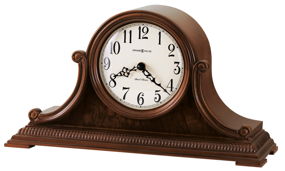 Hekman Furniture 635114 Elegant Albright Mantel Clock In Windsor Cherry – Dual-chime Movement & Exquisite Design Windsor Cherry Albright Mantel Clock 635114
