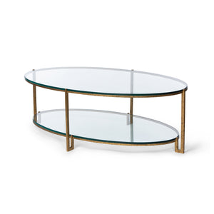 Park Hill Naomi Iron and Glass Cocktail Table EFT26033