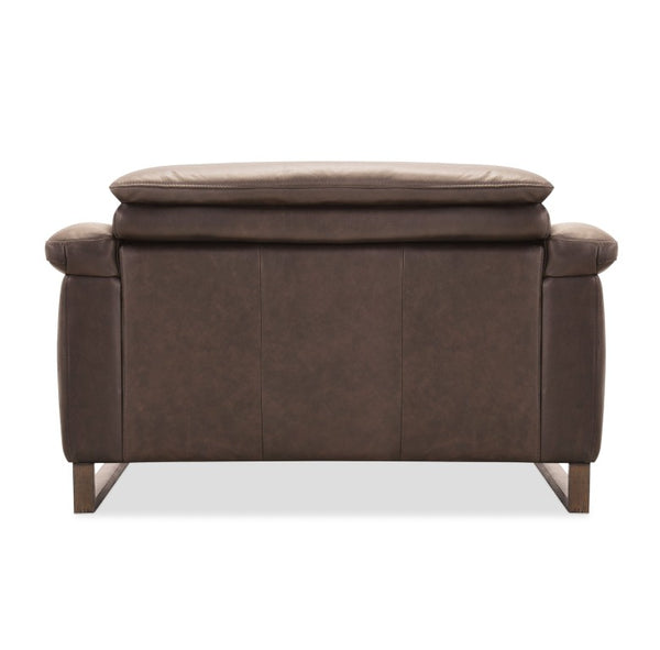 Hooker Furniture Jericho Oversized Power Recliner In Dallas Americano Leather With Power Headrest, Sleigh Frame Elegance SS461-PH1-089