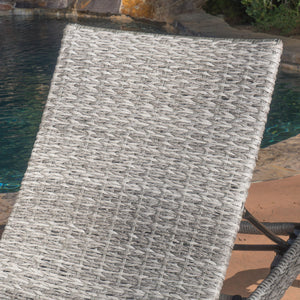 English Elm Christopher Knight Home® - Crete Wicker Chaise Lounge - Stylish, Adjustable Outdoor Seating For Patios, Pools & Coastal Retreats 58997.00MP2