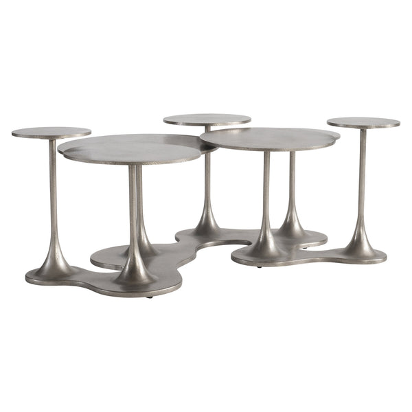 Bernhardt Bernhardt Cerchi Outdoor Cocktail Table — Sculptural Graphite Aluminum, Multi-Tiered Drinks & Decor Surface X04007