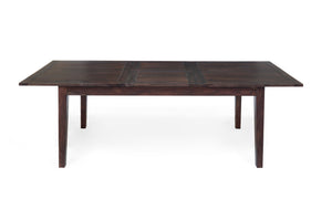 Porter Designs Porter Fall River Solid Sheesham Wood Pop-up Dining Table - Elegant, Eco-friendly Design, Brown Finish Brown Wood 07-117-01-4996