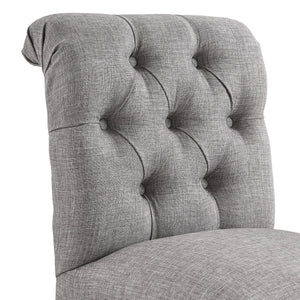 Homelegance By Top-Line Jacinta Tufted Linen Upholstered Swivel Stools (Set of 2) Brown Rubberwood