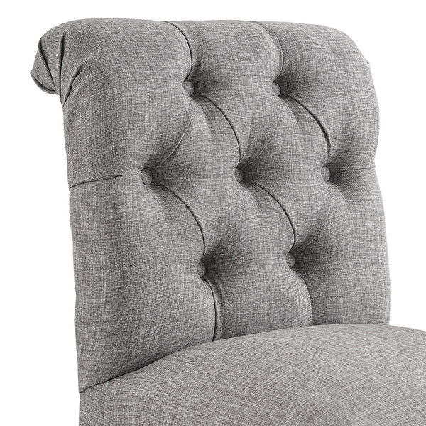 Homelegance By Top-Line Jacinta Tufted Linen Upholstered Swivel Stools (Set of 2) Brown Rubberwood