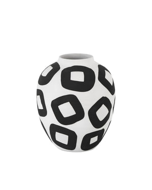 Pagliacci Black & White Vase
