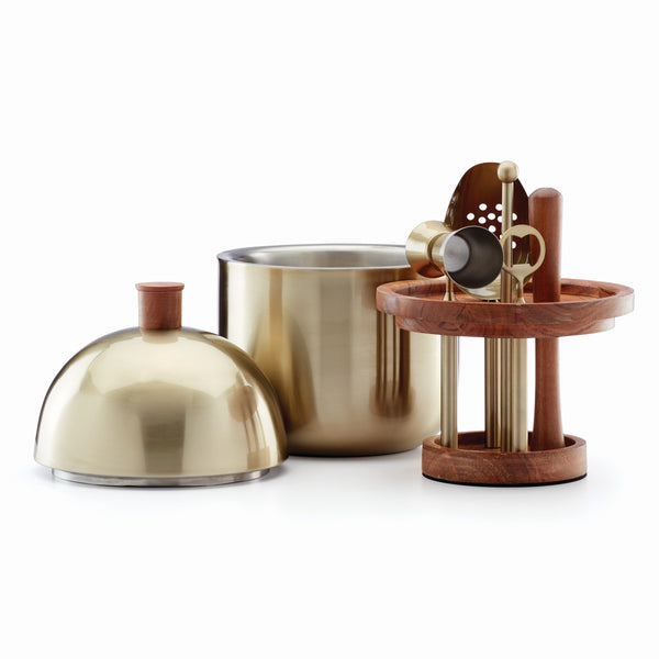 Lenox Cocktail Party Bar Tool Set Metallic, GOLD METAL 891330