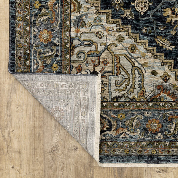 Oriental Weavers Aberdeen Indoor Area Rug - Luxurious Softness, Durable Design & Bohemian Charm For Timeless Spaces Blue,Taupe Polyester A1144q240rdst