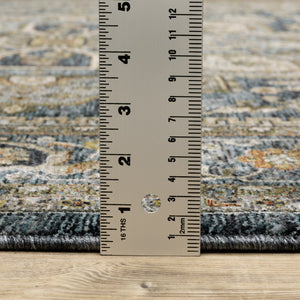 Oriental Weavers Aberdeen Indoor Area Rug - Luxurious Softness, Durable Design & Bohemian Charm For Timeless Spaces Blue,Taupe Polyester A1144q240rdst