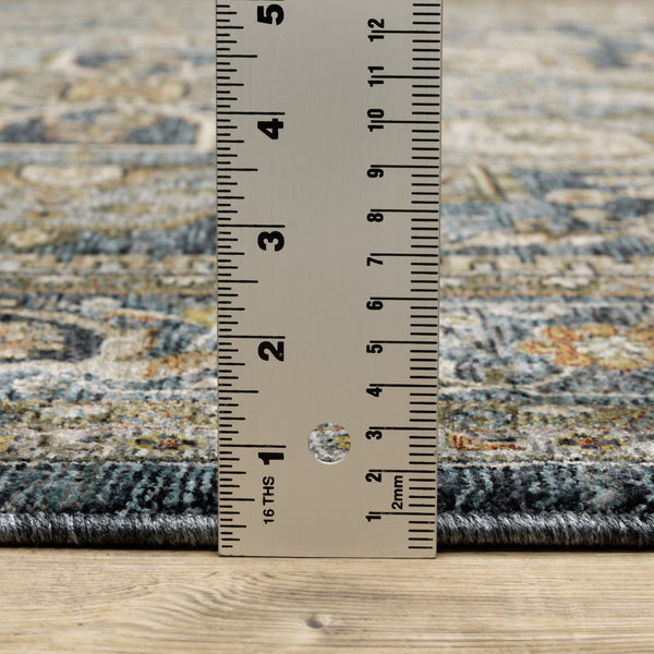 Oriental Weavers Aberdeen Indoor Area Rug - Luxurious Softness, Durable Design & Bohemian Charm For Timeless Spaces Blue,Taupe Polyester A1144q240rdst