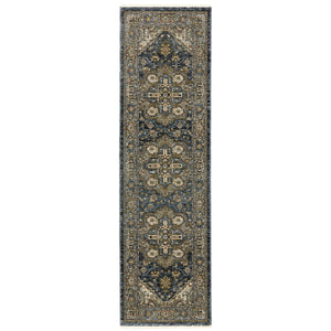Oriental Weavers Aberdeen Indoor Area Rug - Luxurious Heirloom Textile With Rich Heritage And Bohemian Flair Blue,Taupe Polyester A1144q068235st
