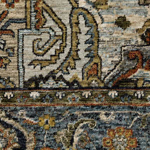 Oriental Weavers Aberdeen Indoor Area Rug - Luxurious Heirloom Textile With Rich Heritage And Bohemian Flair Blue,Taupe Polyester A1144q068235st