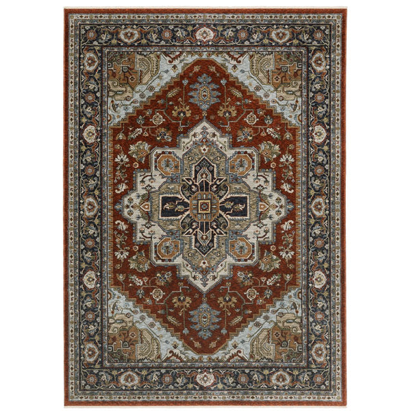 Oriental Weavers Aberdeen Indoor Area Rug - Luxurious Heirloom Design In Rich Jewel Tones For Timeless Elegance Red,Blue Polyester A1144r100153st