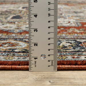 Oriental Weavers Aberdeen Indoor Area Rug - Luxurious Heirloom Design In Rich Jewel Tones For Timeless Elegance Red,Blue Polyester A1144r100153st