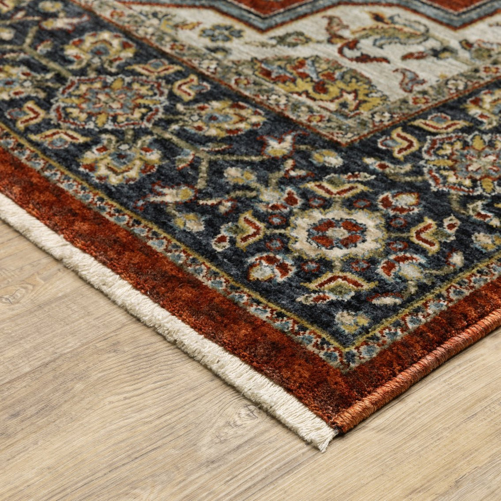 Oriental Weavers Aberdeen Indoor Area Rug - Exquisite Heirloom Design With Jewel Tones And Soft Polyester Craftsmanship Red,Blue Polyester A4151r068235st
